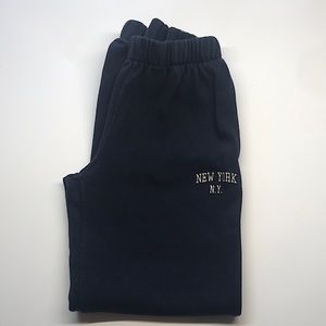 Brandy Melville NY Rosa Sweatpants Navy NEW